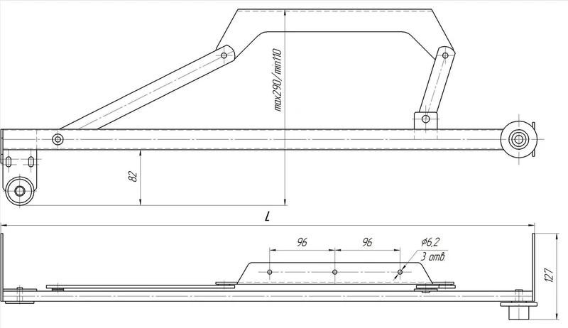 Mecanism SP21012955 Delfin 786 mm 3