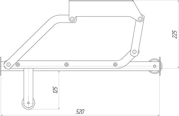 Mecanism SP21123229 Delfin 500 mm 3