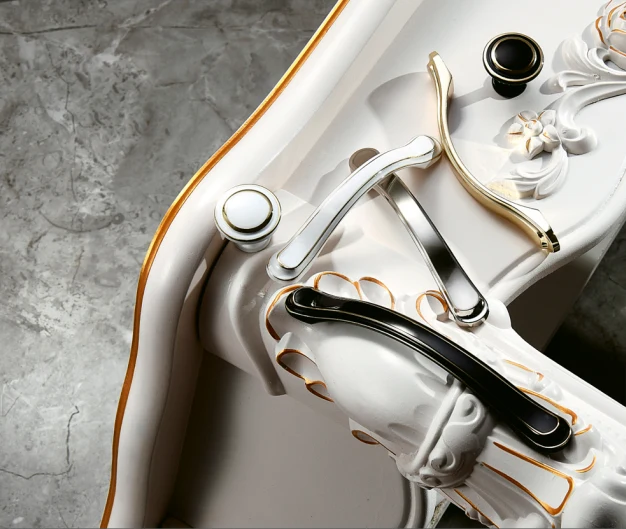 Furniture handle N06711 Knob White Fuji 2