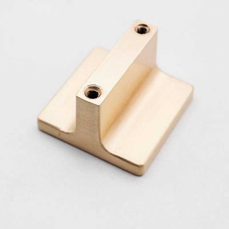 Mâner U02332 Large Knob Brushed Brass+Cafeniu Piele 3