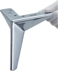Picior pentru mobilă  B011 H=10cm ARGINTIU