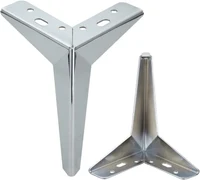 Picior pentru mobilă  B011 H=10cm ARGINTIU 2