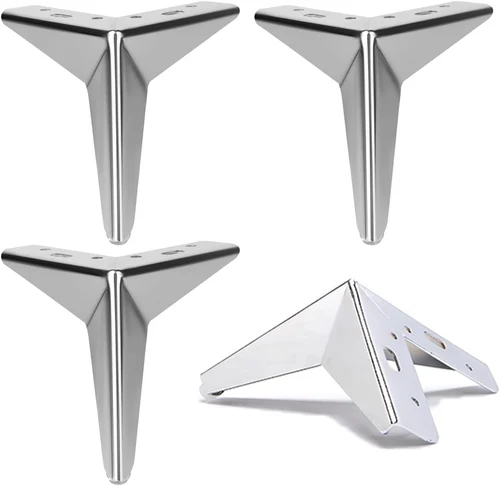 Мебельная ножка  B011 H=10cm СЕРЕБРИСТЫЙ