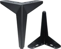 Мебельная ножка  B011 H=15cm ЧЁРНАЯ 2
