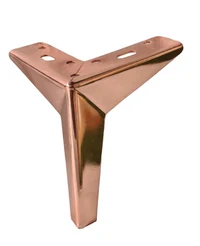 Мебельная ножка  B011 H=15cm РОЗОВОЕ ЗОЛОТО