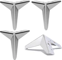 Picior pentru mobilă  B011 H=15cm ARGINTIU 4
