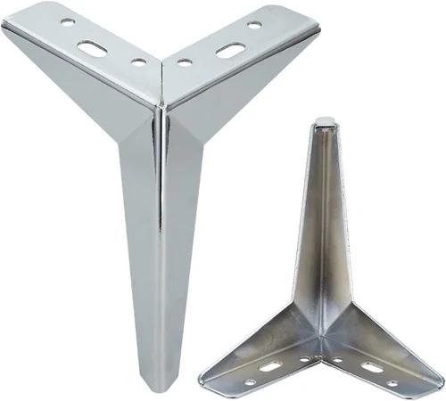 Мебельная ножка  B011 H=15cm СЕРЕБРИСТЫЙ