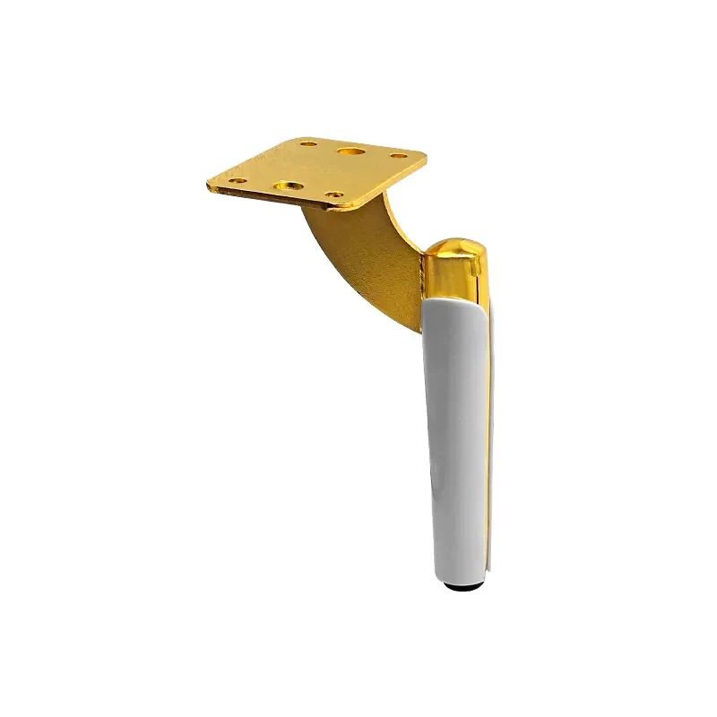 Picior pentru mobilă  B014 H=15cm AURIU + ALB 2