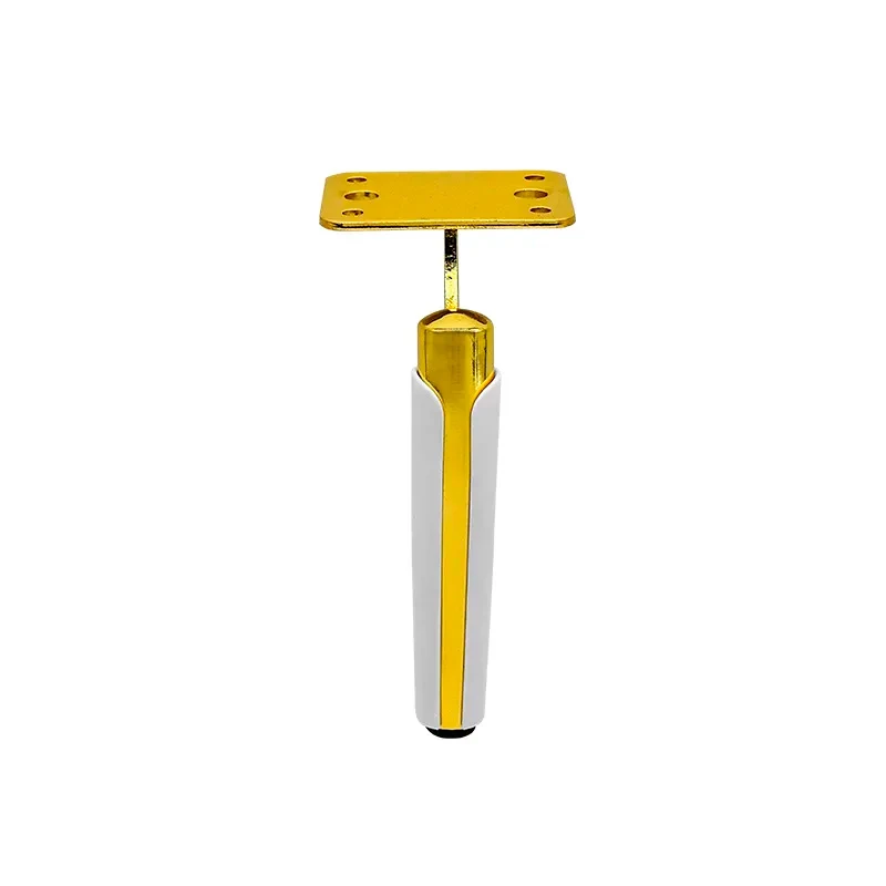 Picior pentru mobilă  B014 H=15cm AURIU + ALB 3