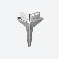 Picior pentru mobilă  B017 H=13cm ARGINTIU 2