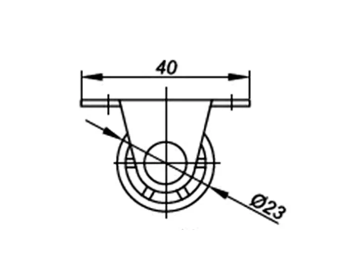Caster wheel E123132003 / H-27 / D-23 3