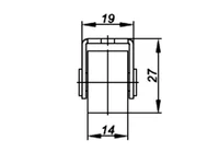 Caster wheel E123132003 / H-27 / D-23 4