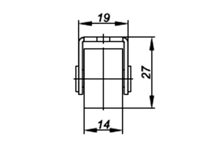 Caster wheel E123132003 / H-27 / D-23 4