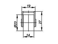 Caster wheel E123132004 / H-27 / D-23