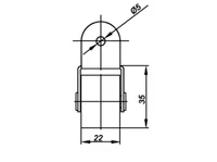 Caster wheel E123133001 / H-35 / D-30