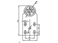 Caster wheel E123133006 / H-35 / D-28 2