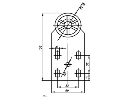 Caster wheel E123133006 / H-35 / D-28