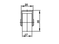 Caster wheel E123133009 / H-35 / D-30
