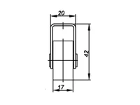 Caster wheel E123133010 / H-42 / D-30
