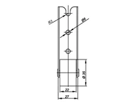 Caster wheel E123133502 / H-40 / D-35