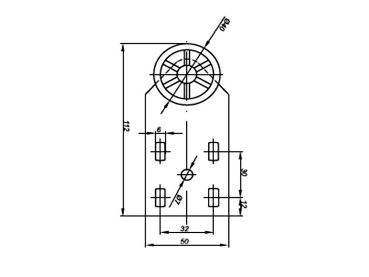 Caster wheel E123134001 / H-50 / D-40 2