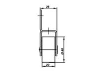 Caster wheel E123134002 / H-50 / D-40