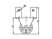 Caster wheel E123134002 / H-50 / D-40 2