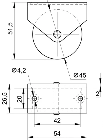 Rotila S03000002 / H-51,5 / D-45