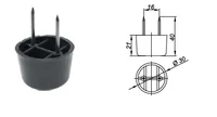 Furniture leg E12311012 / H-21 / D-31,5