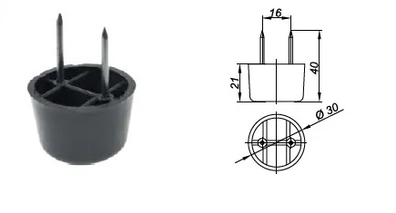 Picior E12311012 / H-21 / D-31,5