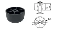 Furniture leg E12311017 / H-25 / D-45