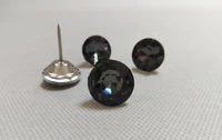 Стеклянная декоративная кнопка «алмаз» (D=22mm)