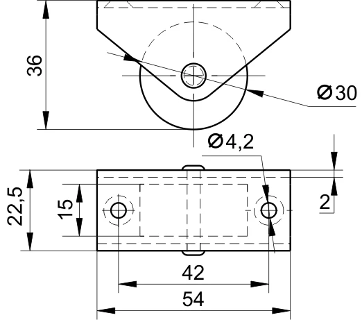 Rotila S03000003 M / H-36 / D-30 3