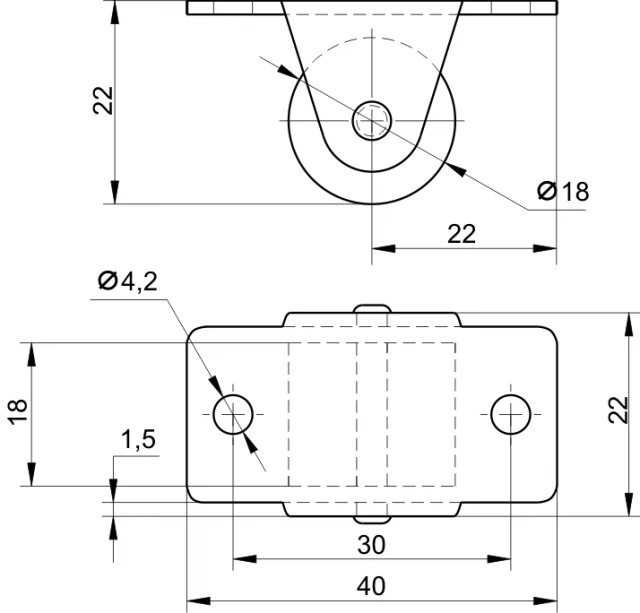 Rotila S03000009 M / H-22 / D-18 3