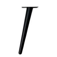 Furniture leg  B051 H=25 cm BLACK