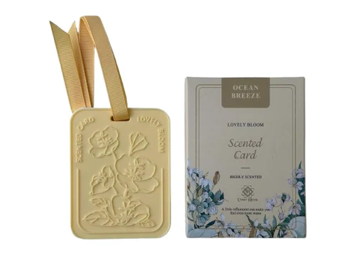 Scented EVA card - Yellow: Jasmine&Iris