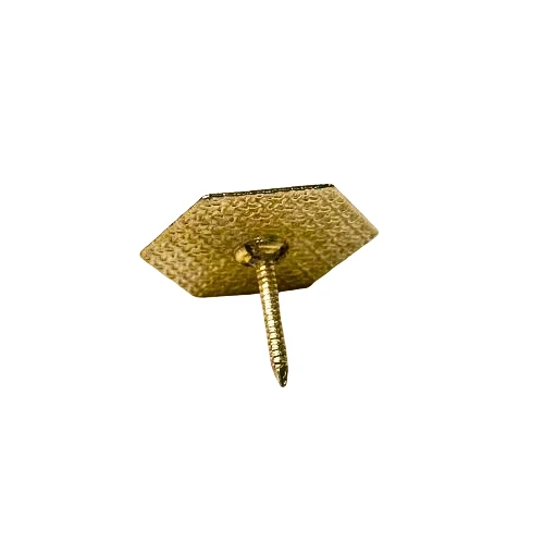 Cuie decorative Metal Hexagonal Auriu 2