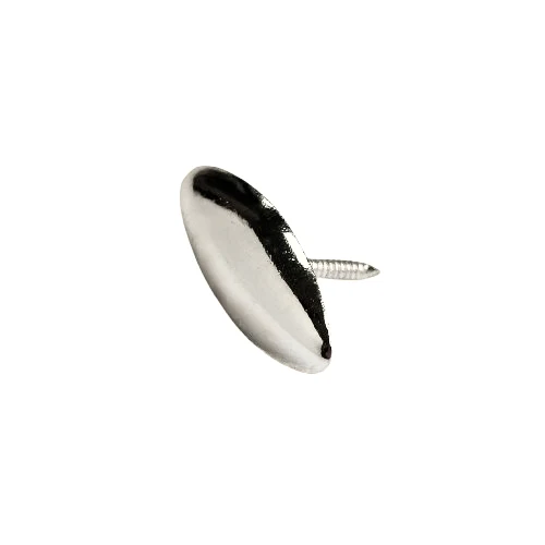Cuie decorative Metal Oval Argintiu 3