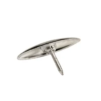 Cuie decorative Metal Oval Argintiu 2