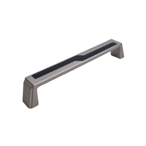 Mâner H04311 128 mm MSN+Negru Piele 3