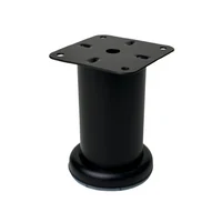 Picior 028 Negre (D50 H80) Reglabil