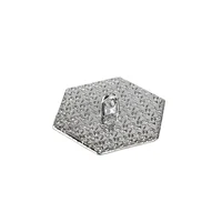 Nasture Metal Hexagonal Argintiu 3