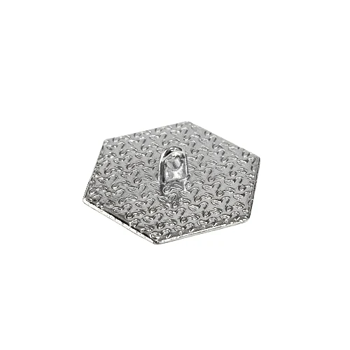 Nasture Metal Hexagonal Argintiu 3