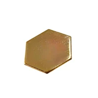 Nasture Metal Hexagonal Gold