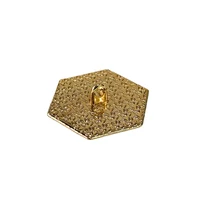 Nasture Metal Hexagonal Gold 3
