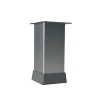 Furniture leg Aluminum149 40x40x80 mm Matte 2