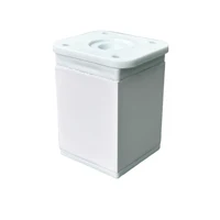 Furniture leg Aluminum40x40x60 mm White
