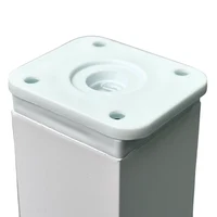 Furniture leg Aluminum40x40x60 mm White 3