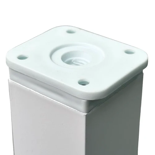 Furniture leg Aluminum40x40x60 mm White 3