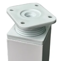 Furniture leg Aluminum40x40x60 mm White 4